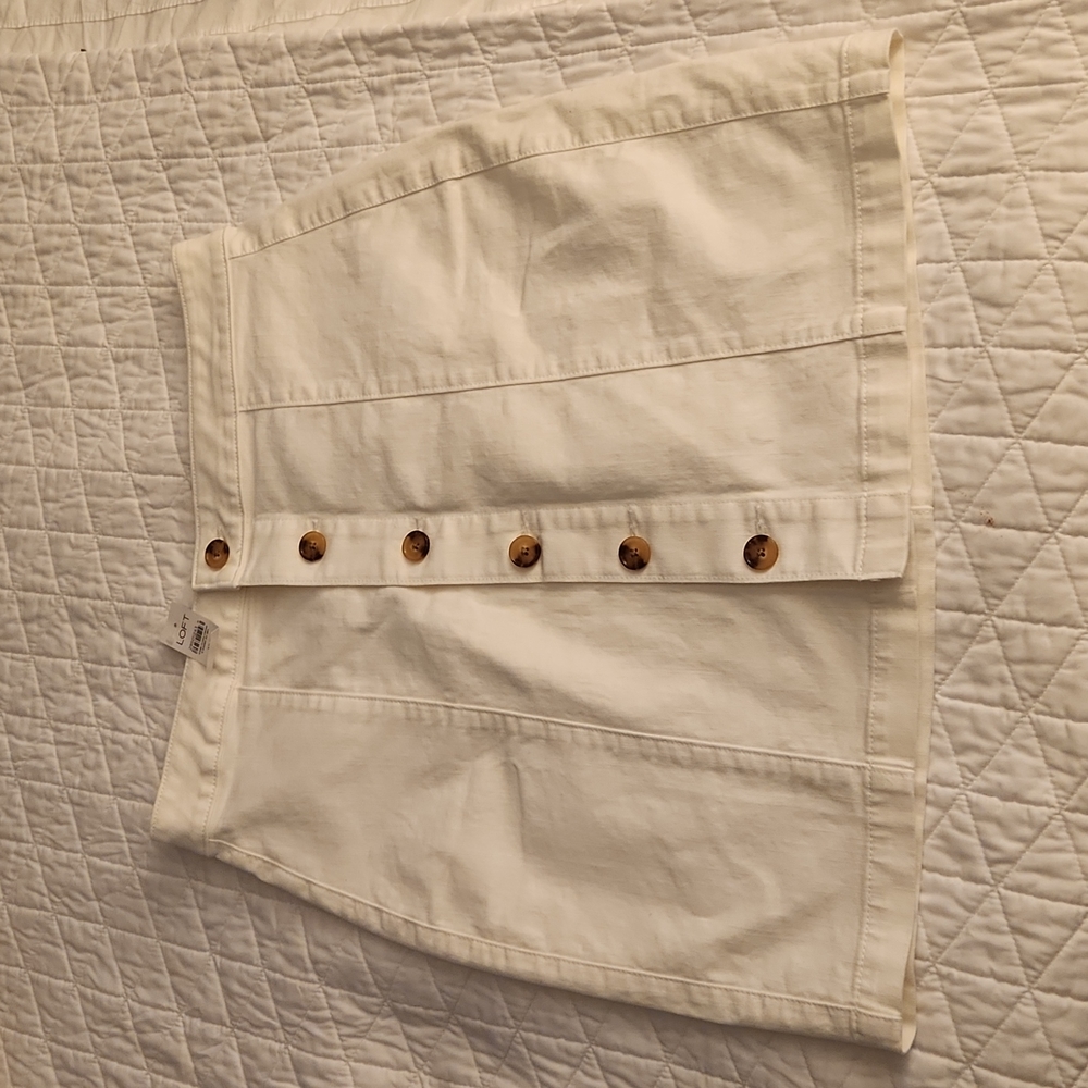 Loft  white skirt